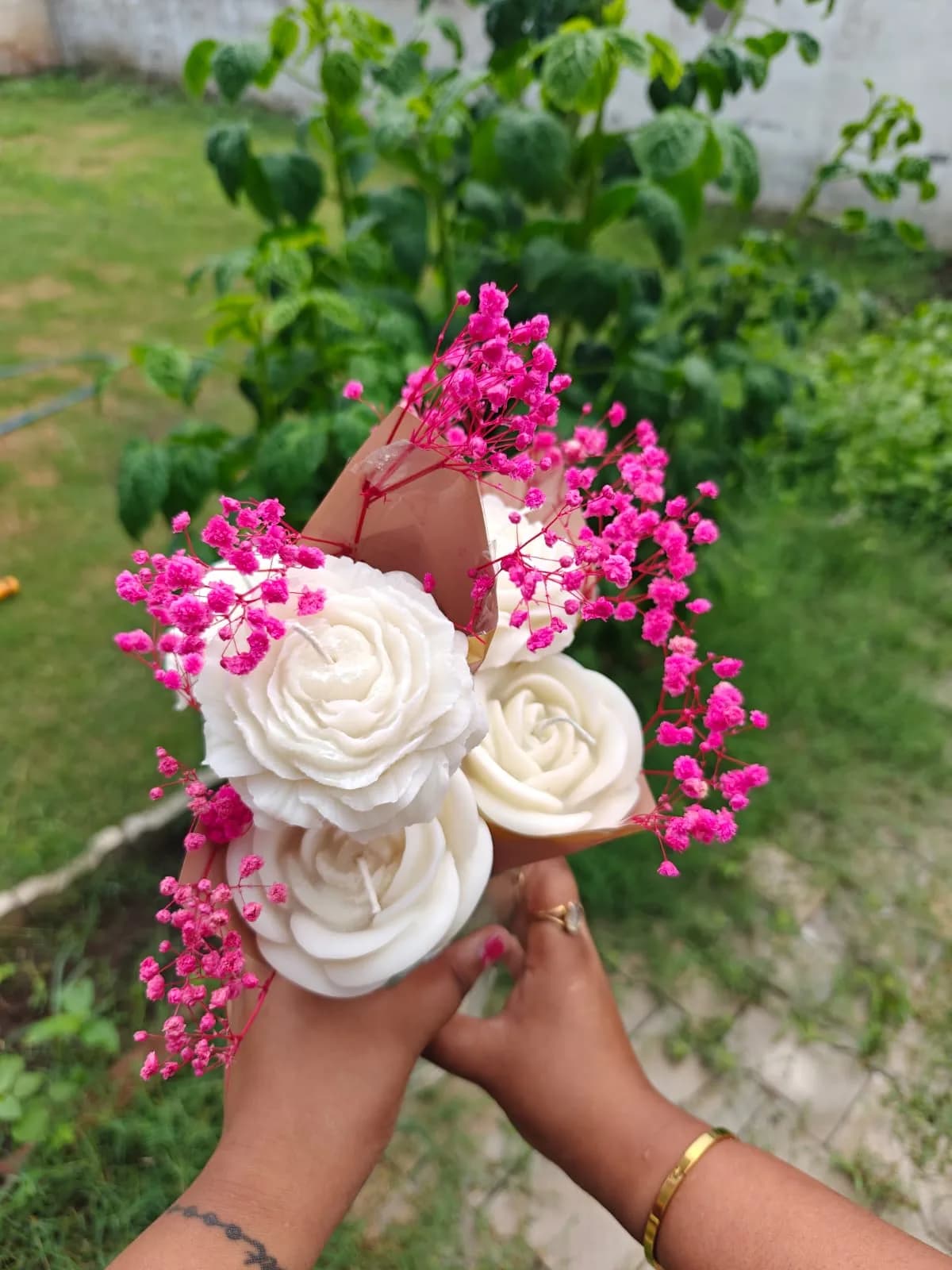 Flower wax bouquets