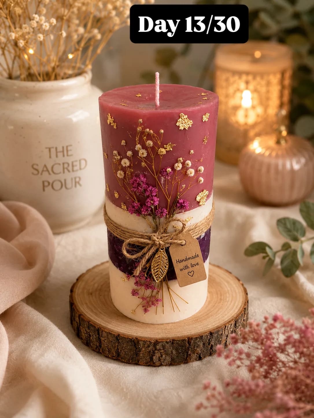 Soywax decorative candle